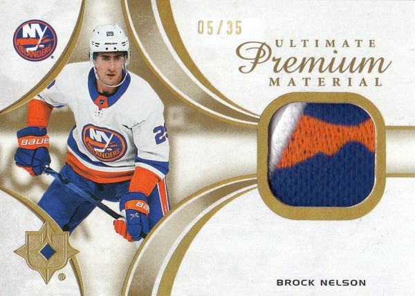 patch karta BROCK NELSON 21-22 UD Ultimate Premium Material /35